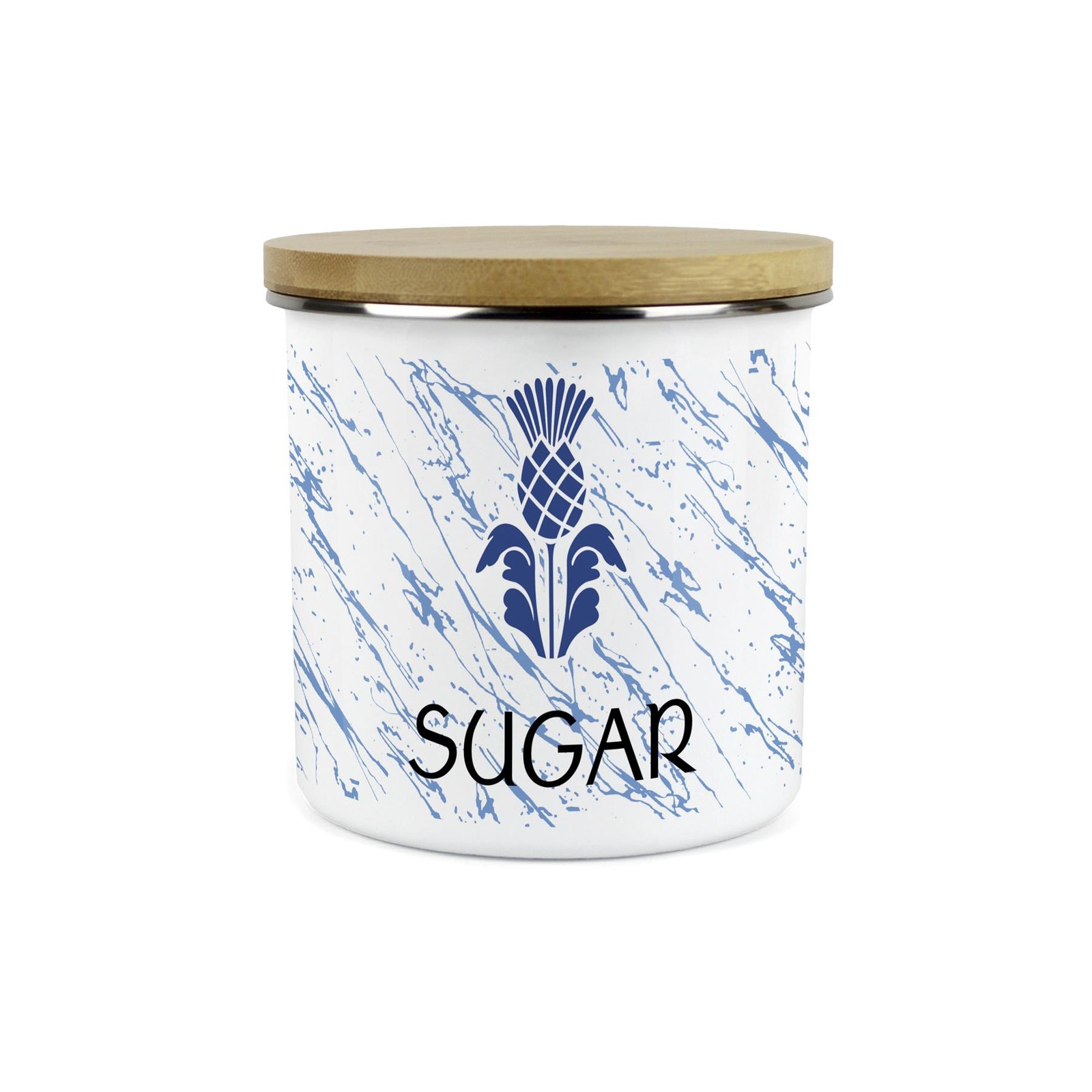Scottish Thistle Sugar Canister - Scotland Souvenir Kitchen Storage Gifts