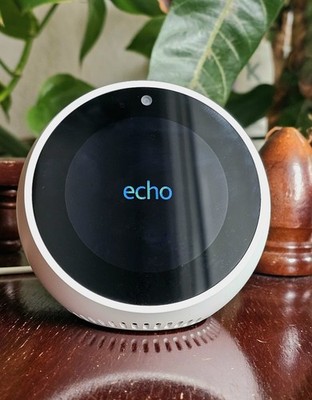 top! selten Amazon Echo Spot VN94DQ Smart Alarm Clock weiß Alexa