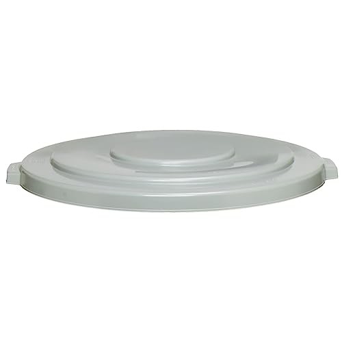 Continental 3201 Huskee 32 Gallon Round Trash Can Lid Only, Grey