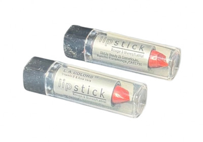 L.A. Colors Expresso Lipstick LIPC306 Vitamin E & Aloe Vera, Pack of 2, New