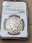 1934 Peace Silver Dollar $1 - NGC MS62 - Brilliant Uncirculated -High Eye Appeal