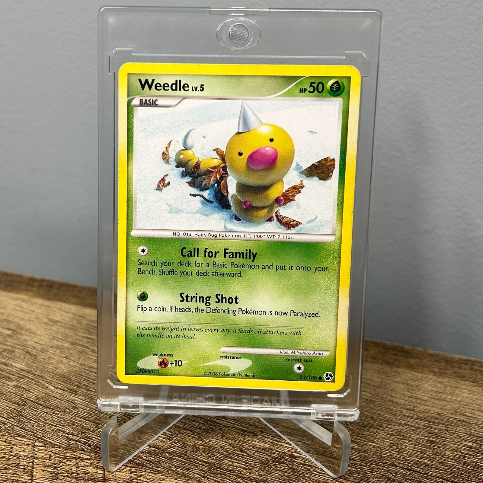 Weedle 93/106 Diamond & Pearl Great Encounters Pokemon Card LP 2008