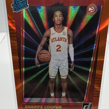 Panini Donruss 2021-22 Sharife Cooper #208 Rated Rookie Orange Laser