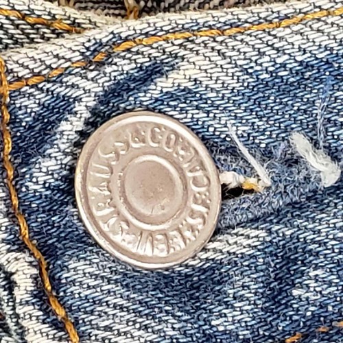 VTG 90's Levi's XX 501 Button Fly Jeans Woman's Size 31X30 Made in USA Flaw - Picture 5 of 12