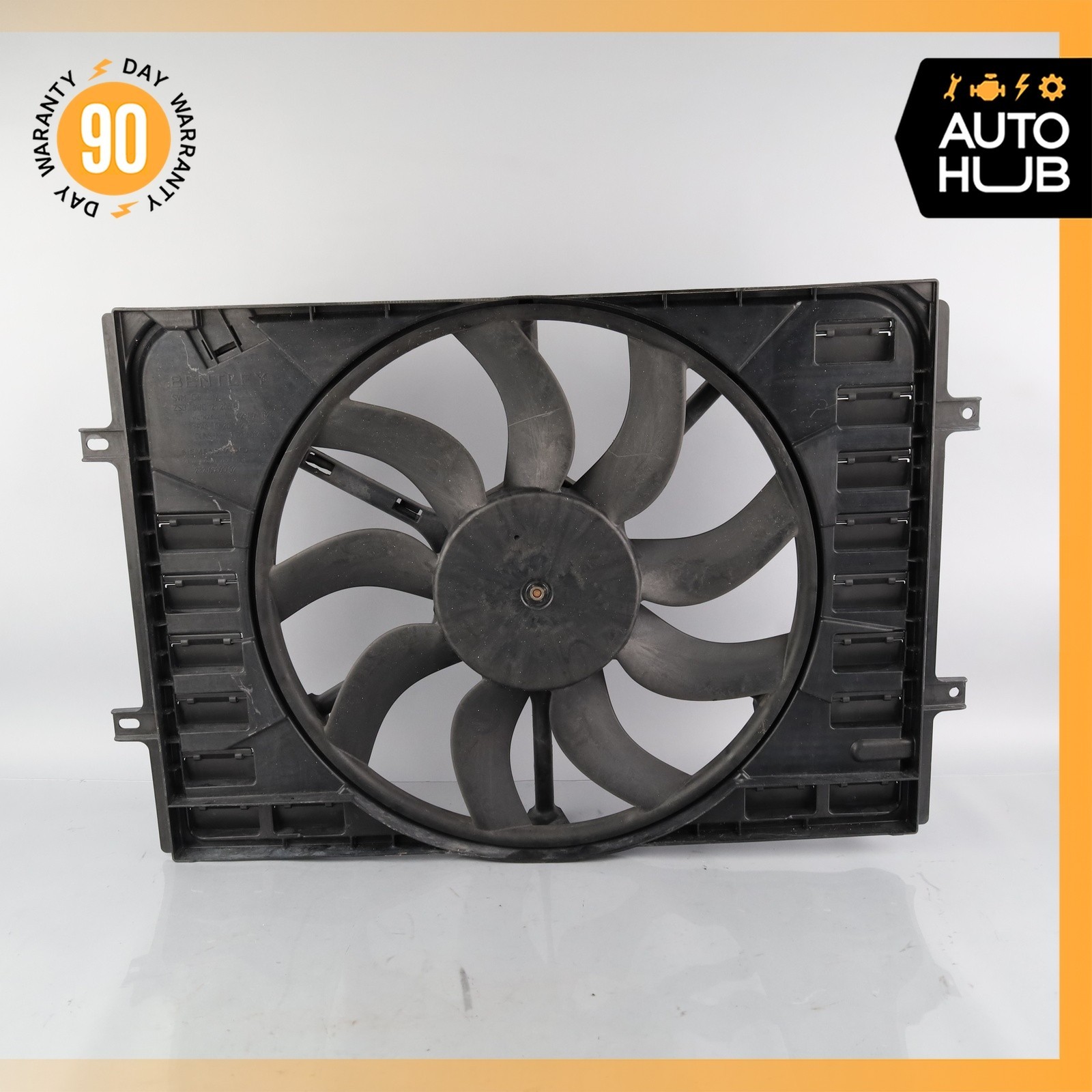 08-18 Bentley Continental GTC Radiator Cooling Fan Motor Assembly 3W0121205B OEM