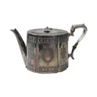 Lee & Wigfull Sheffield Antique Victorian Silver Plated Teapot With Engraving