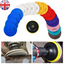 18pcs Diamond Polishing Pads Wet Dry 4" Inch Set Kit For Concrete Marble Tile UK 0.89 per disc