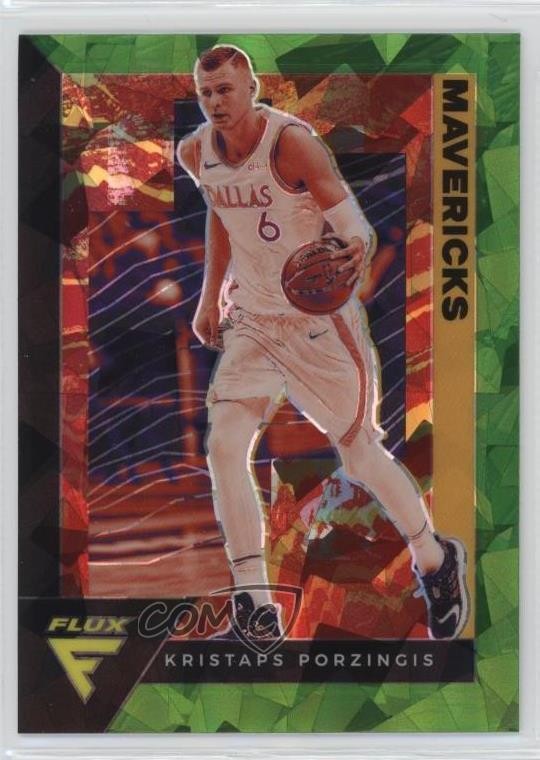 2020 Flux Fanatics Factory Set Green Cracked Ice Prizm Kristaps Porzingis 12b5