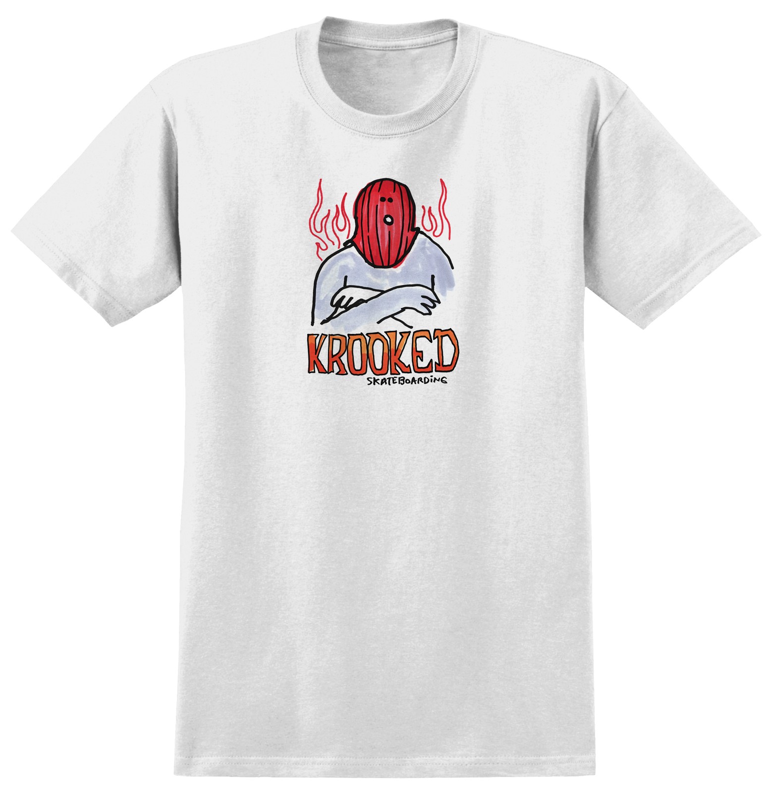 S Shirt Fire Mask White