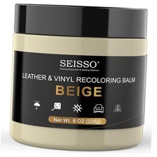 SEISSO Light Leather Repair Kit for Furniture, Vinyl Repair Kit Leather Beige