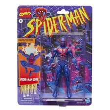 Marvel Legends Series Spider-Man 2099  Retro Cardback 6 Inches  Red and Black