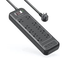 Power Strip Surge Protector USB-C and 10 AC Outlets, 3 USB and 1 USB C, Fast ...