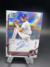JR Ritchie 2022 Bowman Draft #CDA-JR Chrome Auto Refractor /499 - Braves