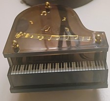 Schmid Grand Piano Music Box w/ Box, Tunes: M...