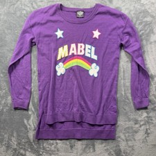 Top Suéter Mabel Gravity Falls de Disney Talla Grande Púrpura Arco Iris