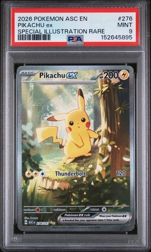 New Listing2026 POKEMON ASC EN-ASCENDED HEROES SPECIAL ILLUSTRATION RARE PIKACHU EX PSA 9