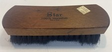 Star 100 Horsehair Professional Vintage 6.5  Shoe Shine Brush Made in Brazil