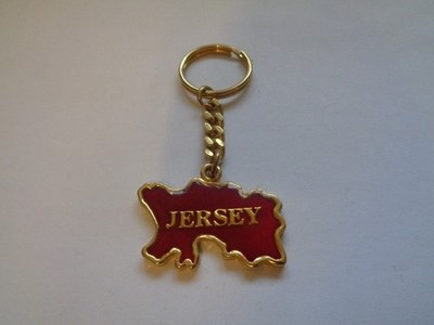 Schlüsselanhänger Vintage Jersey Map Design Metall gebraucht