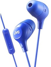 JVC HAFX38MA Marshmallow Earphones With Microphone  In-line Remote Blue  New