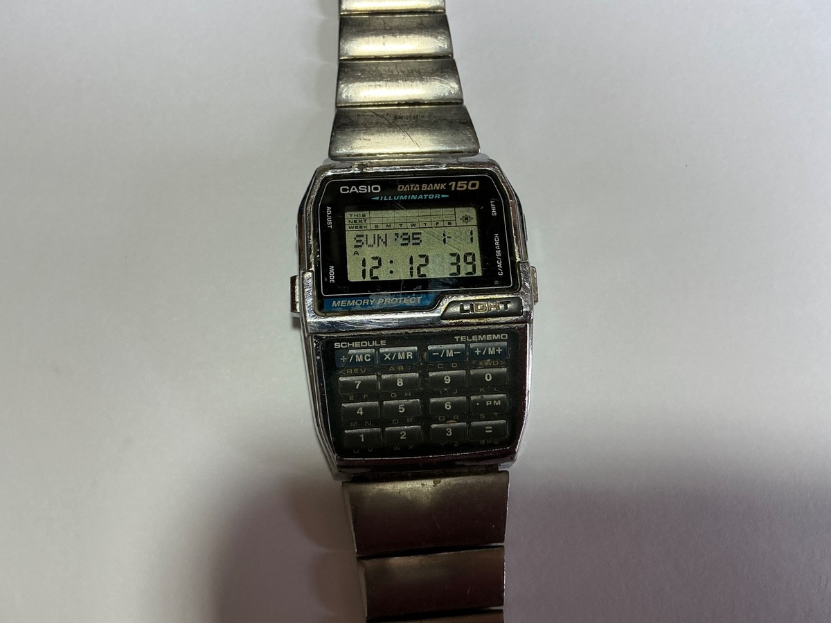 Casio Telememo Men Silver Watch - Dbc-1500 for sale online | eBay