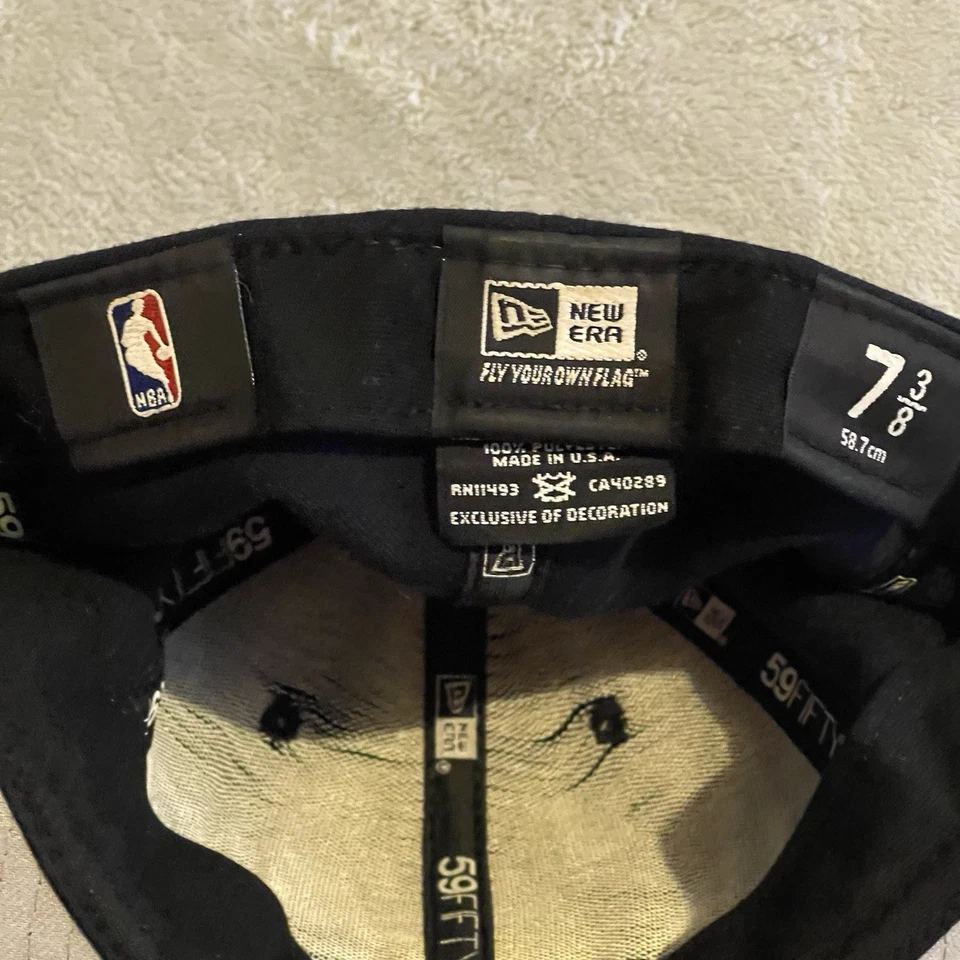 Vintage Oklahoma City Thunder Hat Men 7 3/8 Blue New Era 59fifty Snapback NBA - Image 3 of 4