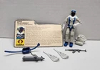 GI Joe Cobra Polar Assault Snow Serpent & File Card 1989 Action Figure Loose