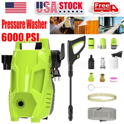 #ad 6000 PSI Electric Pressure Washer High Pressure Washer Portable Powered Washer $66.88