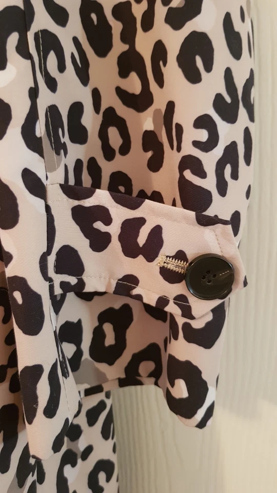 Impermeable M&S 14 Leopardo Estampado Animal Forrado Excelente Estado Foto 4 de 4