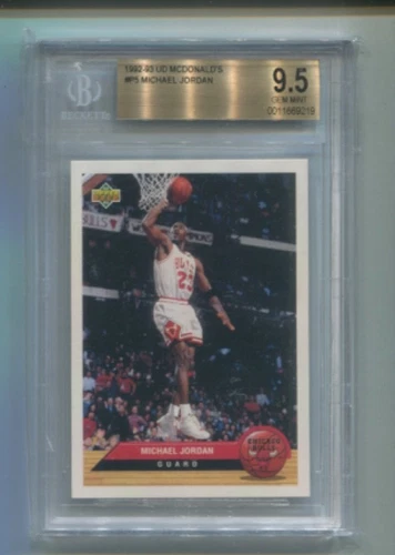 1992-93 Upper Deck McDonald's - MICHAEL JORDAN - Card #P5 - BULLS  BGS 9.5 Gem