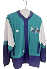 VTG STARTER 1997-98 Charlotte Hornets  NBA Game Issued Warm Up Jacket Never Worn