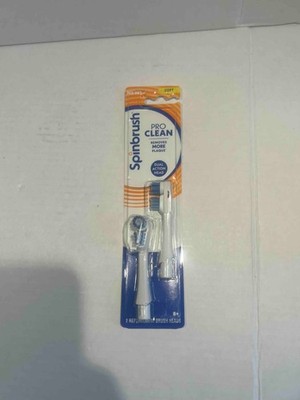 Spinbrush Pro Clean Replacement Brush Heads Soft Bristles Dual Action 2 Pack