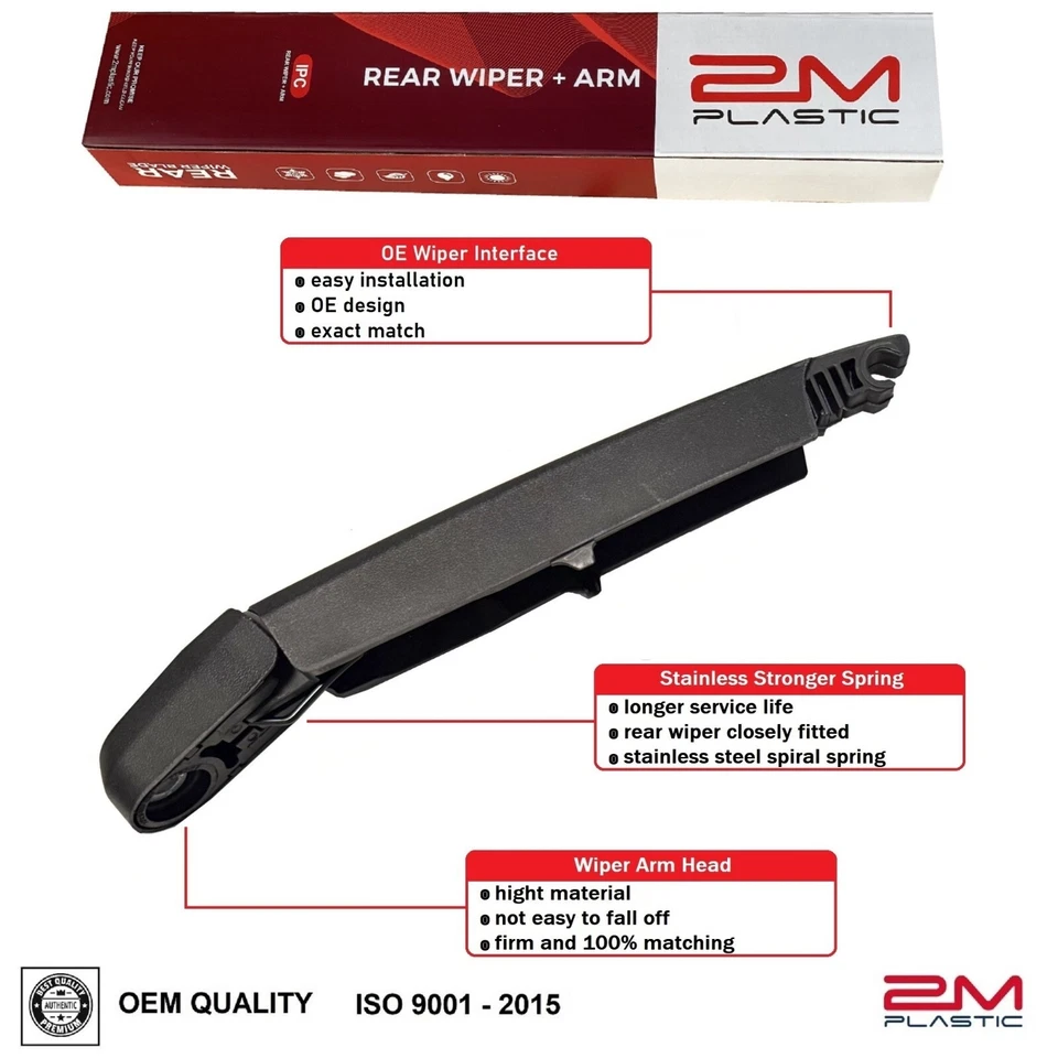 Brazo y cuchilla limpiaparabrisas trasero para Kia NIRO 2017-2022 NIRO EV 2019-2022 calidad OE Foto 2 de 3