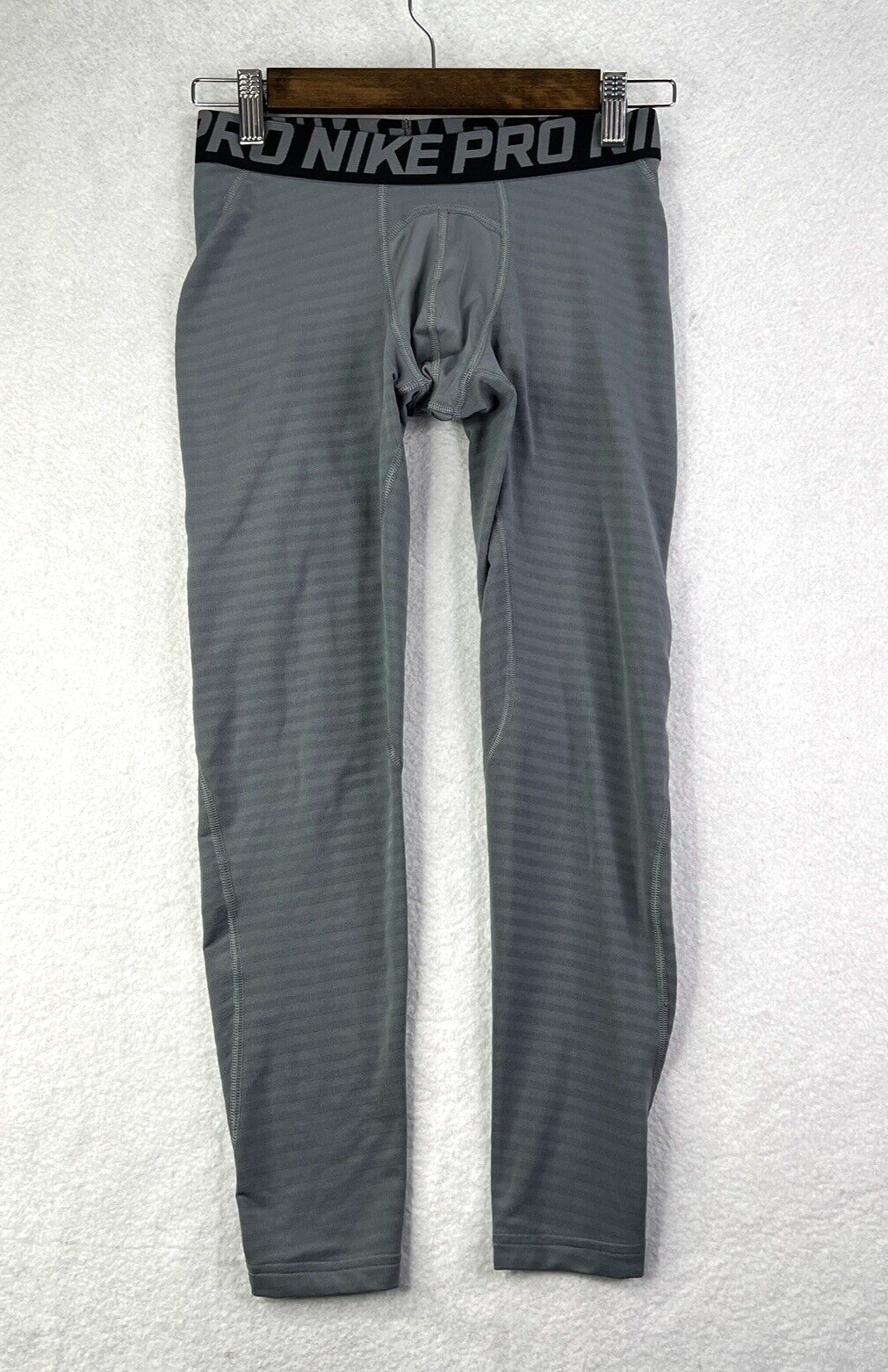 Nike Pro Boys Large Gray Dri-Fit Compression Tights 25x25 804599
