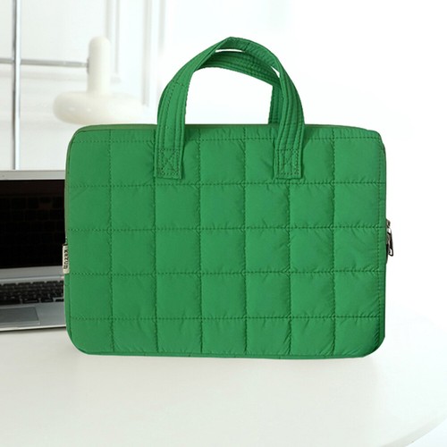 Sacoche d'ordinateur portable bouffante matelassée housse d'ordinateur en nylon pour tablette portable 11-15,6 pouces - Photo 21/21