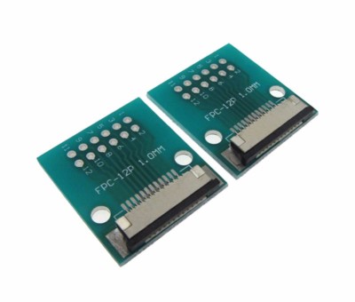 12P 12 Pins FPC to DIP Breakout Board 1.0mm pitch - Pack of 2