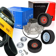 CONTITECH 7PK2418 Keilrippenriemen-Satz + WAPU für Mercedes C E SLK 1.8