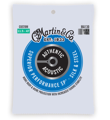 Martin MA130 111/2-47 Silk & Steel maßgefertigte Akustikgitarrensaiten 1-3 Packungen