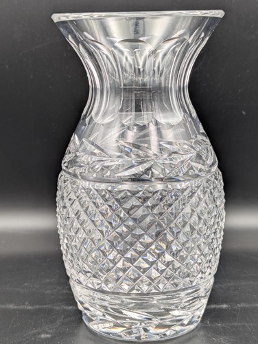 Vintage Waterford Kristall Glandore Rautenmuster Vase