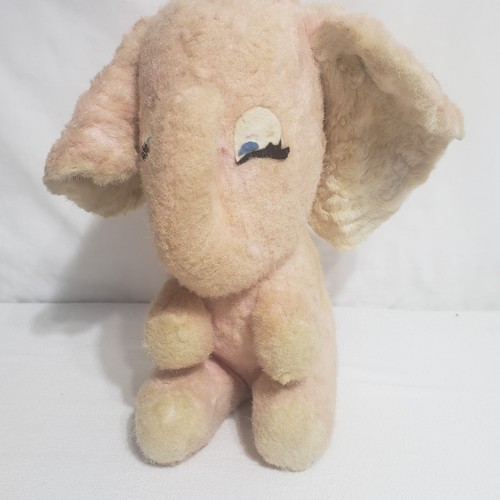 Vintage Dardenelle Pillow Pet pink elephant plush stuffed animal