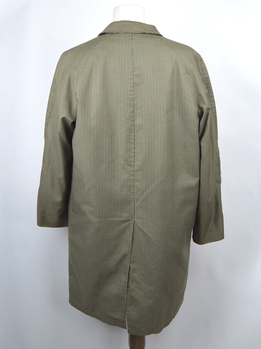 Vintage 70s Windbreaker by Van Heusen Trench Over Coat Men 42L Green Plaid Liner - Picture 7 of 12