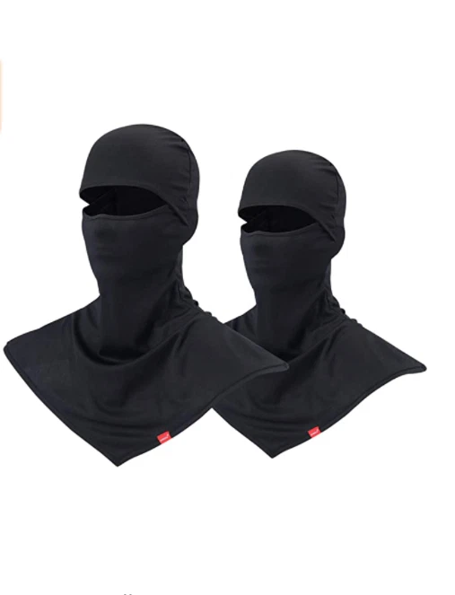 Pasamontañas para calor sol verano mascara cuello largo transpirable para hombre