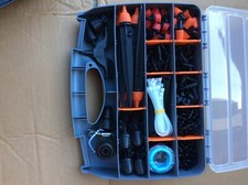 280 Pcs Drip Irrigation Kit, 147FT Garden Watering System 1/2 1/4 in Distributio