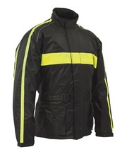 Roleff Racewear Regenjacke zum Überziehen - Motorradregenjacke in schwarz