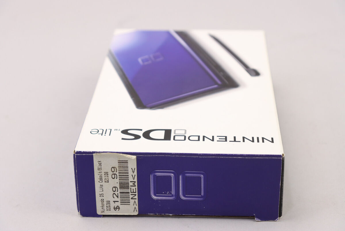 Original Nintendo DS Lite Cobalt/Black Box, Manual & Inserts Original Nintendo DS Lite Cobalt/Black Box, Manual & Inserts