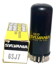 1 Sylvania Tall Boy 6SJ7 Metal Vacuum Tube Tested NOS On Calibrated Hickok