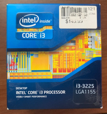 Intel CPU Core I3-3225 3.3GHz 3MB LGA1155 BX80637I33225