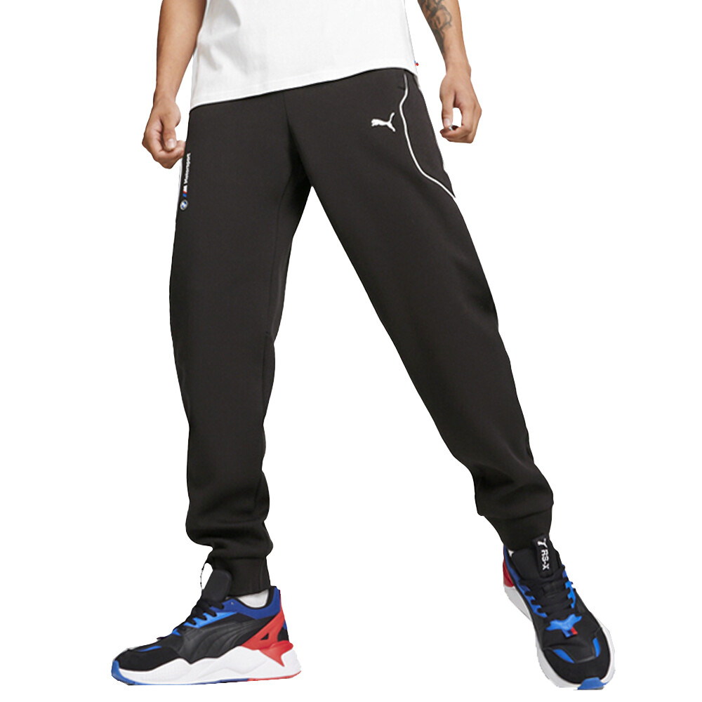 Спортивные брюки Puma Bmw Mms Мужские черные повседневные спортивные штаны 62414601