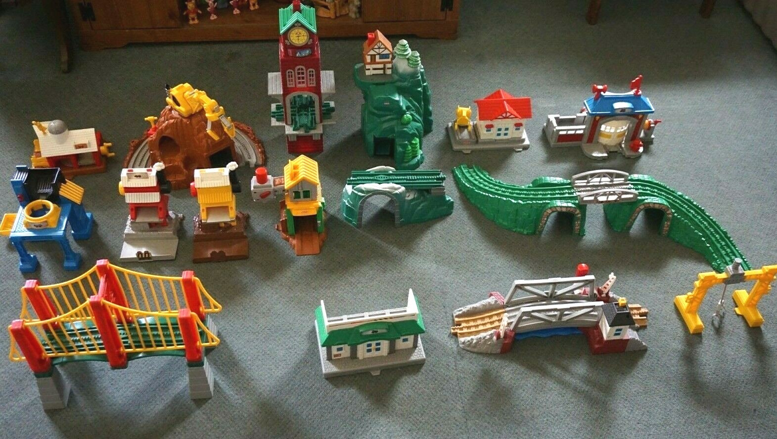 Fisher Price GeoTrax Train Toy Sets Huge Lot 245 Pieces eBay