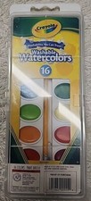 Crayola 53-0555 Washable Water Colors 16 Colors  Brush
