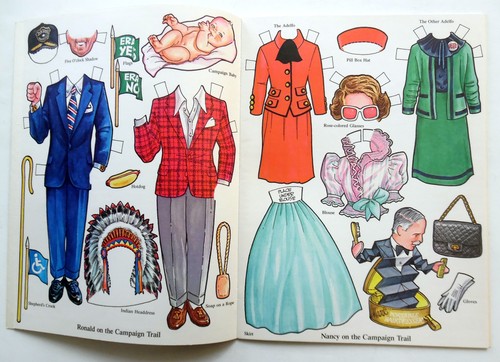 REAGAN FIRST FAMILY Paperdoll CUT-OUT BOOK '82 ST. MARTIN'S Press KILGORE Art ak - Picture 3 of 5